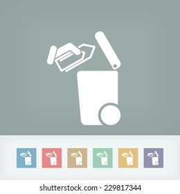 Separate waste collection icon