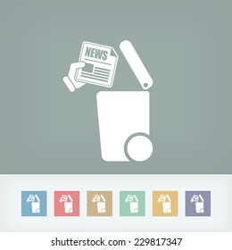 Separate waste collection icon