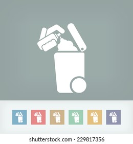 Separate waste collection icon
