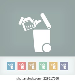 Separate waste collection icon