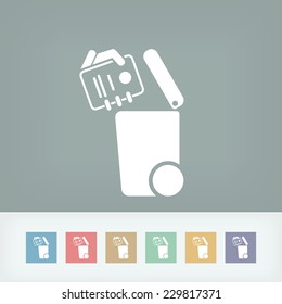 Separate waste collection icon