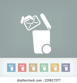 Separate waste collection icon