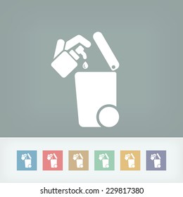 Separate waste collection icon