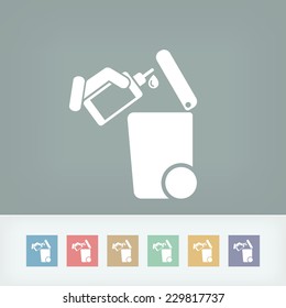 Separate waste collection icon