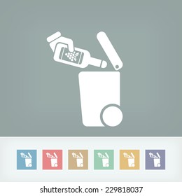 Separate waste collection icon