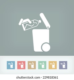 Separate waste collection icon