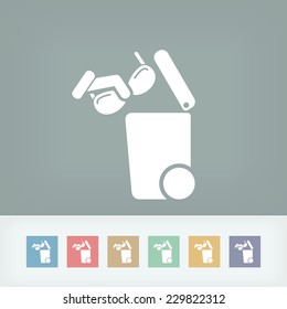 Separate waste collection icon