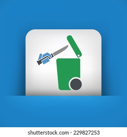 Separate waste collection icon
