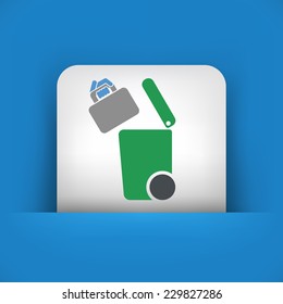 Separate waste collection icon