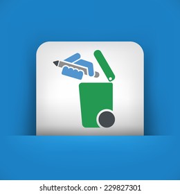 Separate waste collection icon