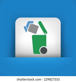 Separate waste collection icon