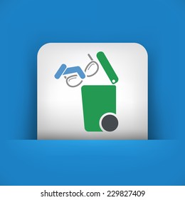 Separate waste collection icon