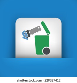 Separate waste collection icon