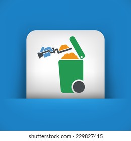 Separate waste collection icon
