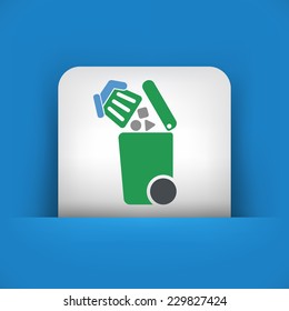 Separate waste collection icon