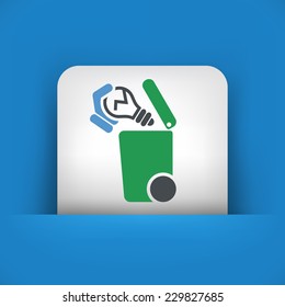 Separate waste collection icon