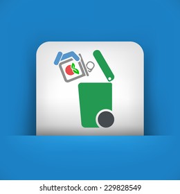 Separate waste collection icon