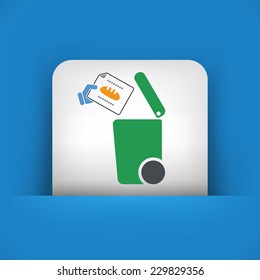 Separate waste collection icon