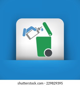 Separate waste collection icon