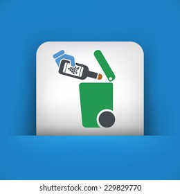 Separate waste collection icon