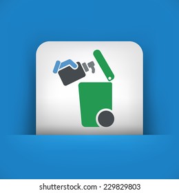 Separate waste collection icon