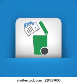 Separate waste collection icon