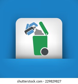 Separate waste collection icon