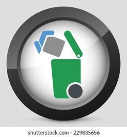 Separate waste collection icon