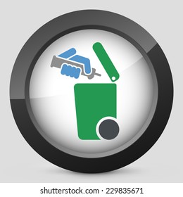 Separate waste collection icon