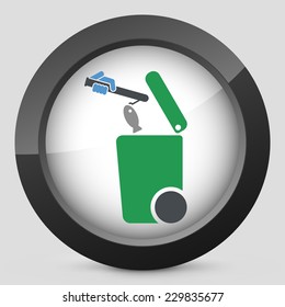 Separate waste collection icon