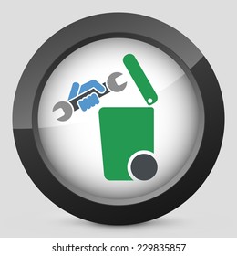 Separate waste collection icon