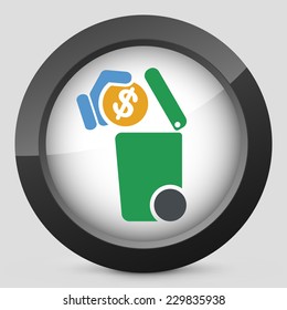 Separate waste collection icon