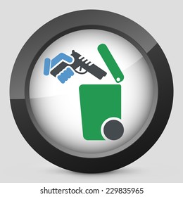 Separate waste collection icon