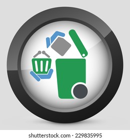 Separate waste collection icon