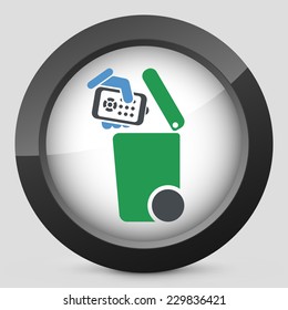 Separate waste collection icon