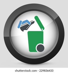 Separate waste collection icon