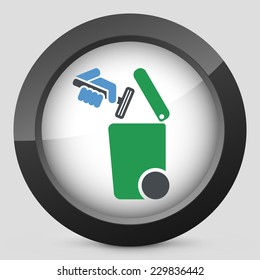 Separate waste collection icon