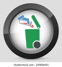 Separate waste collection icon
