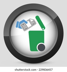Separate waste collection icon