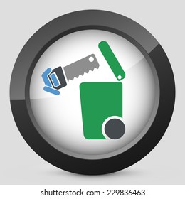 Separate waste collection icon