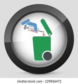 Separate waste collection icon