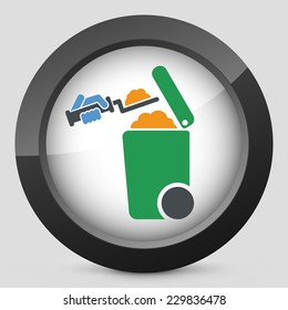 Separate waste collection icon