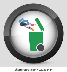 Separate waste collection icon