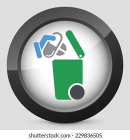 Separate waste collection icon