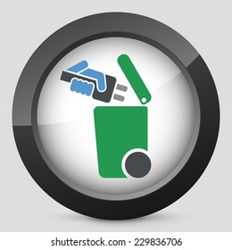 Separate waste collection icon