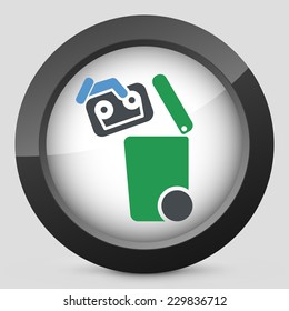 Separate waste collection icon