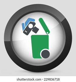 Separate waste collection icon