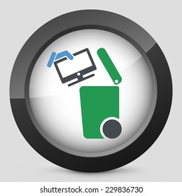 Separate waste collection icon