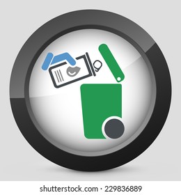 Separate waste collection icon