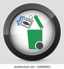 Separate waste collection icon